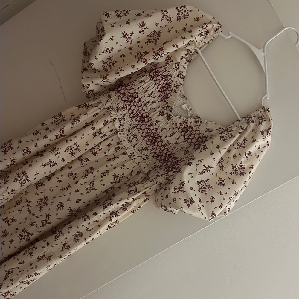 Floral Puff Sleeve Dress